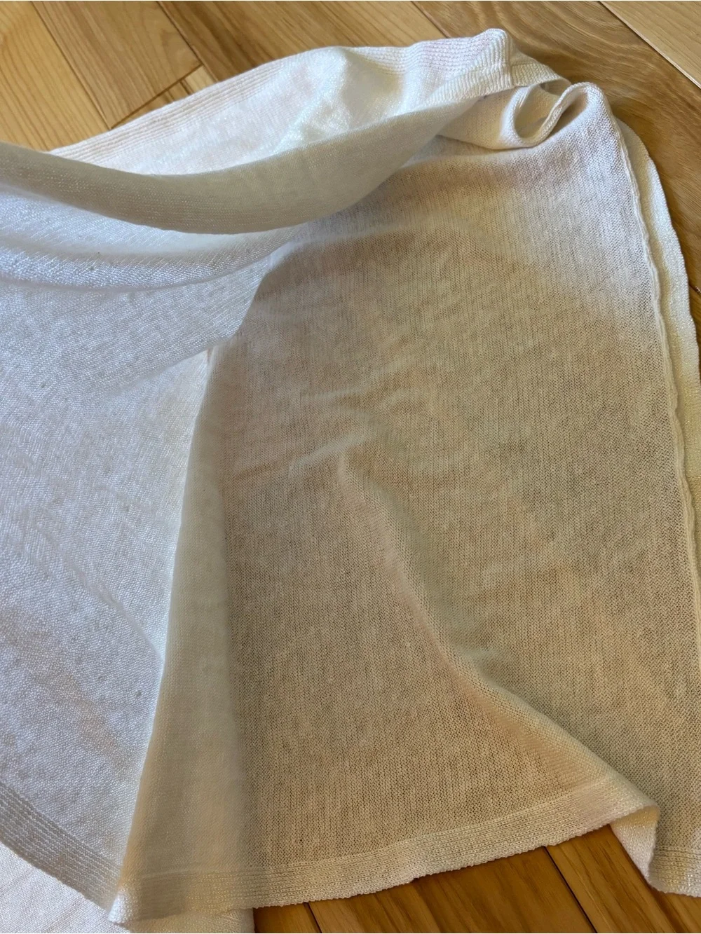 Lilly Pulitzer Bayshore Sweater Wrap Linen Blend Iridescent White Accessory